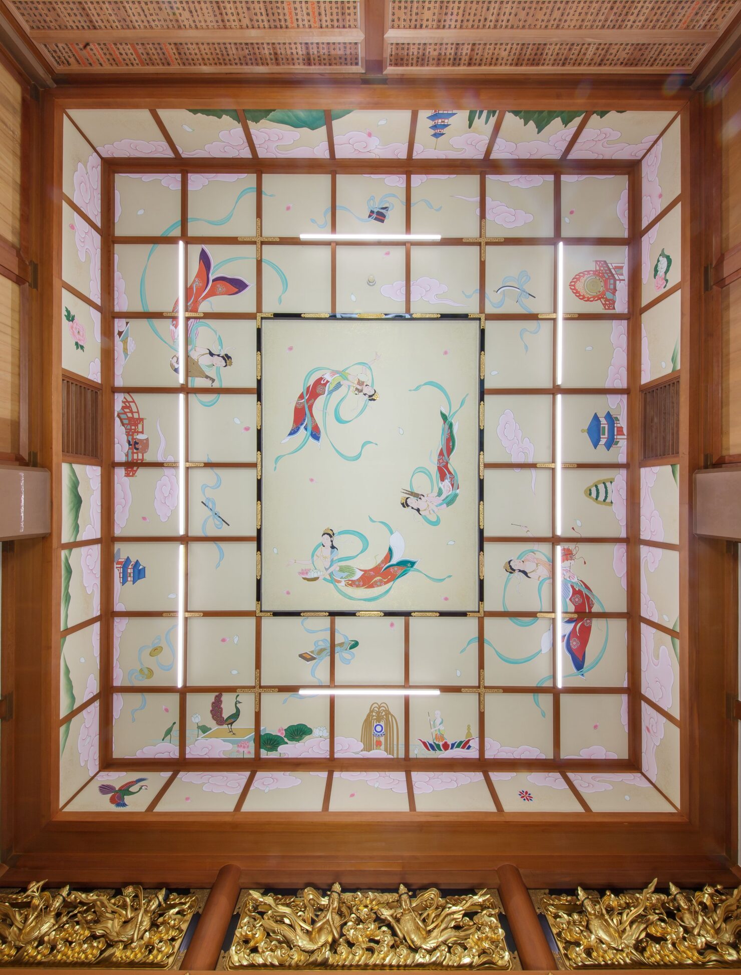 西教寺様 外陣天井絵
